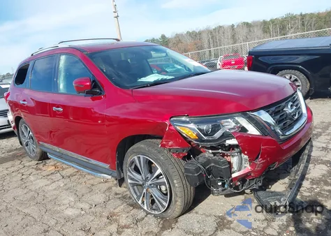 2019 Nissan Pathfinder Platinum z USA, uszkodzony, nr VIN 5N1DR2MNXKC636110